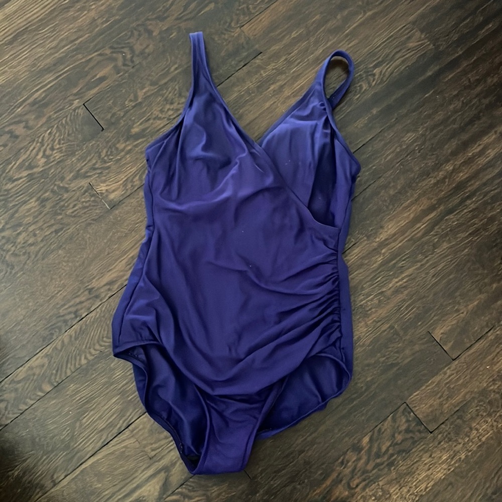 Miraclesuit purple one piece 14